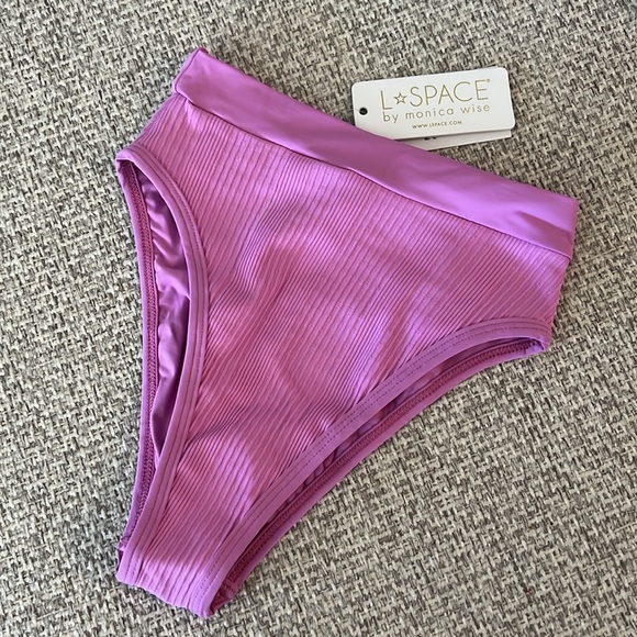 NWT L*Space Frenchi Pointelle Ribbed Bikini Bottom - Picture 10 of 10